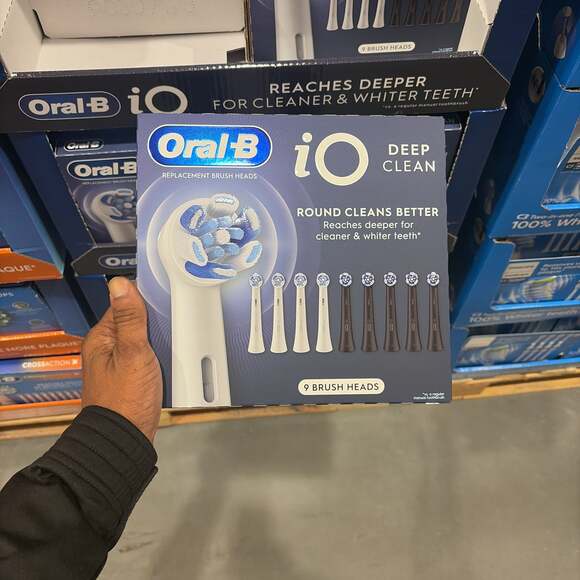 Oral-B iO Deep Clean Replacement Brush Heads 9-count